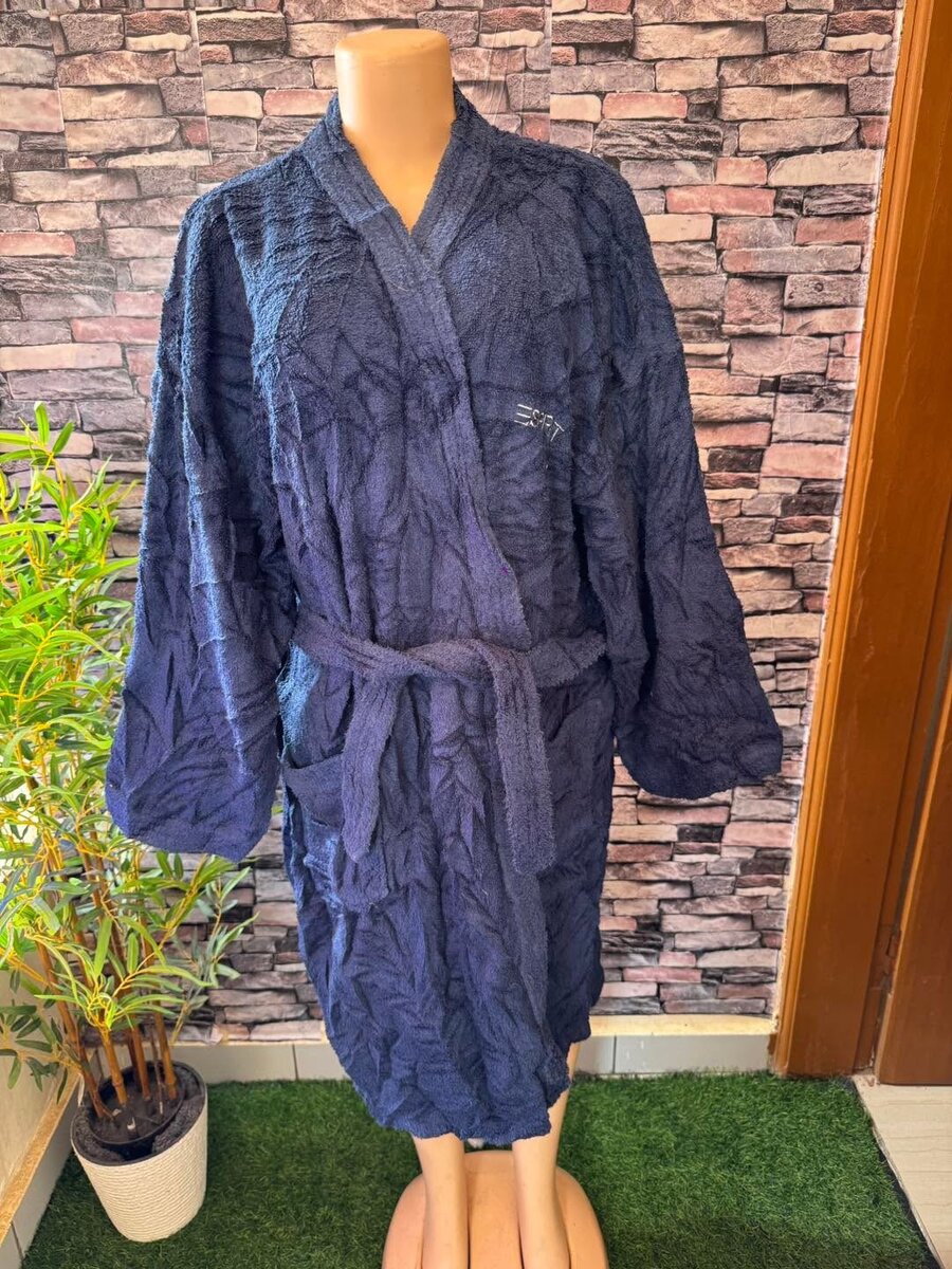 Peignoir doux unisexe en velours