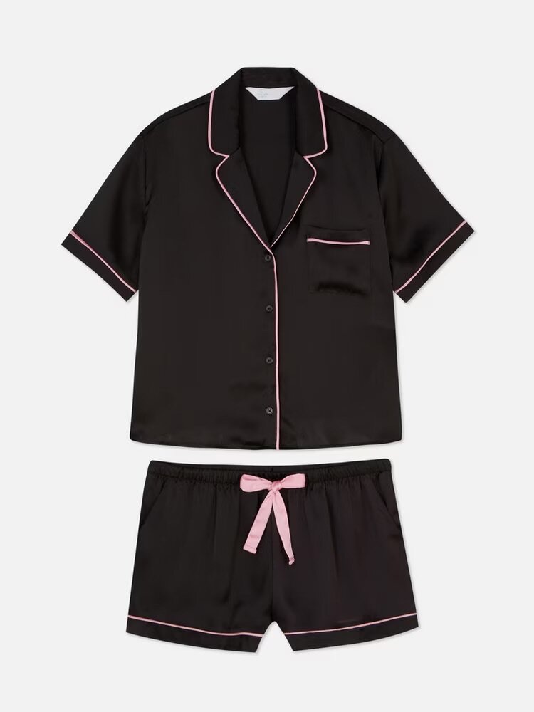 Satin short PJ set