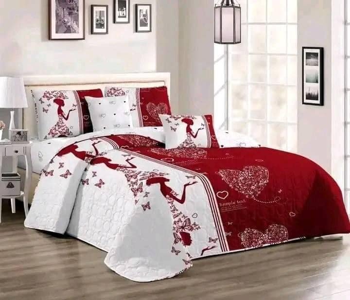 Bedroom set: quilted bedspread+pillowcases 2pcs+2pcs