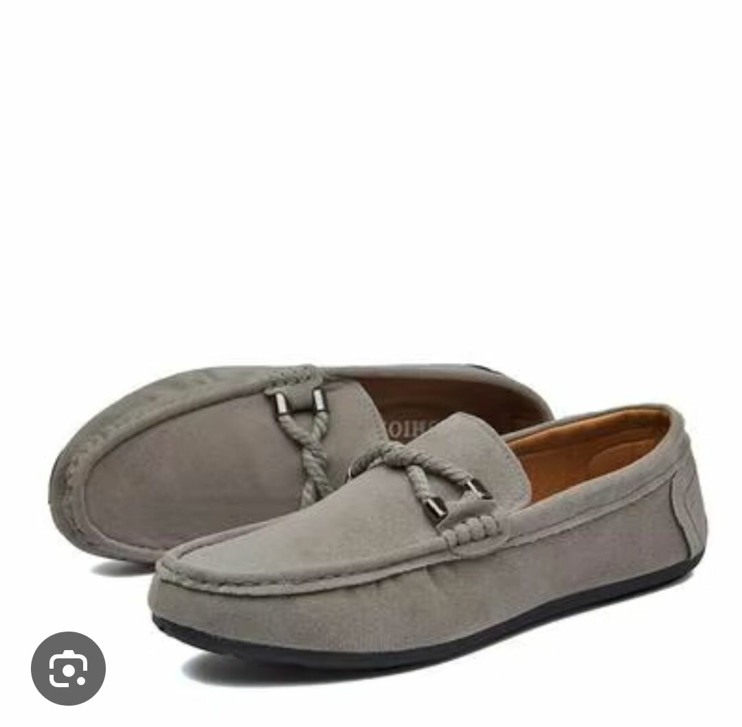 Mocassins gris pour homme