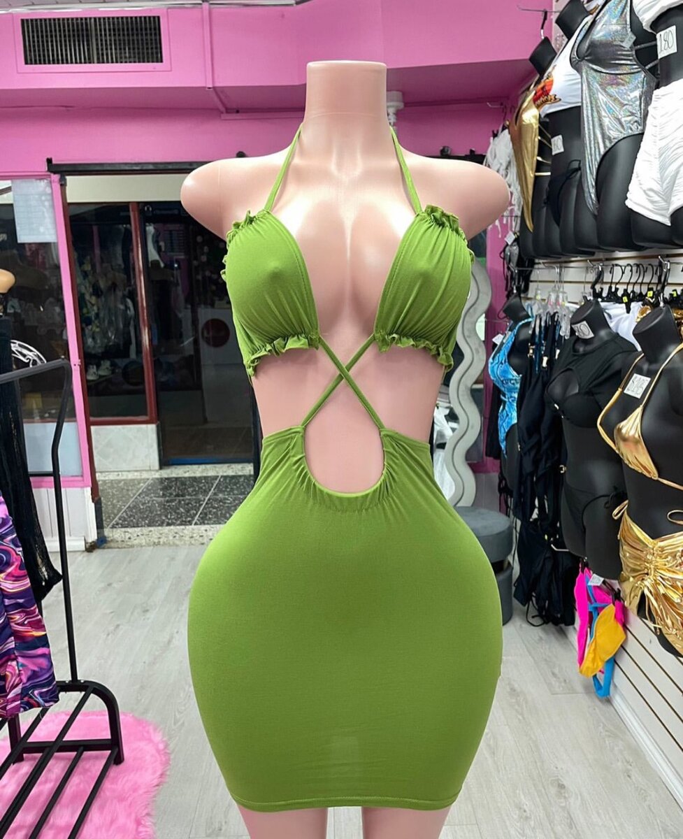 Light green dress