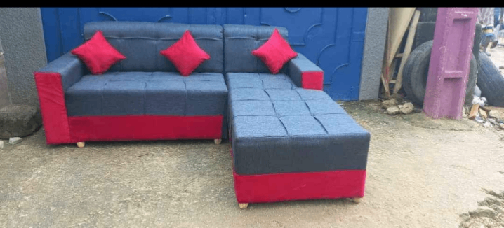 Canapé d'angle moderne en velours