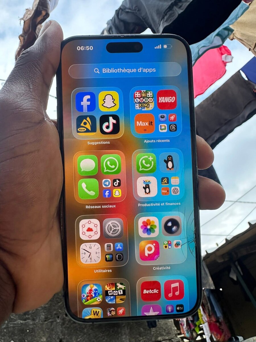 Smartphone Apple dernière génération