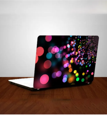 Colorful Light Laptop Back Skin Sticker -Laptop Back Skin-Laptop Skin Vinyl Sticker Decal, 14.6 15 15.4 15.6 inch Laptop Skin Sticker Cover For All Laptops