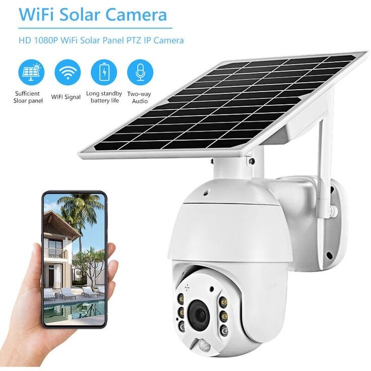Caméra solaire WiFi HD 1080P
