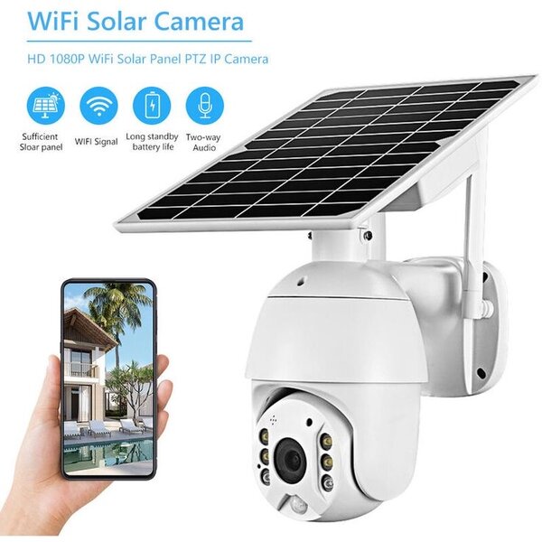 Caméra solaire WiFi HD 1080P