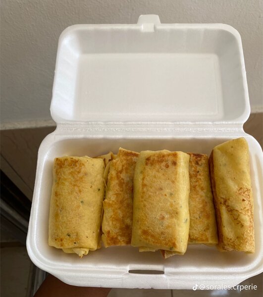 Crêpes salées au viande hachée