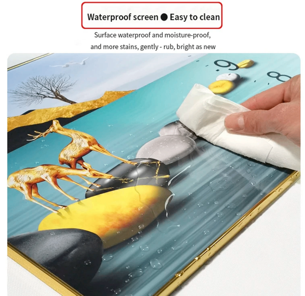 Horloge murale LED décorative