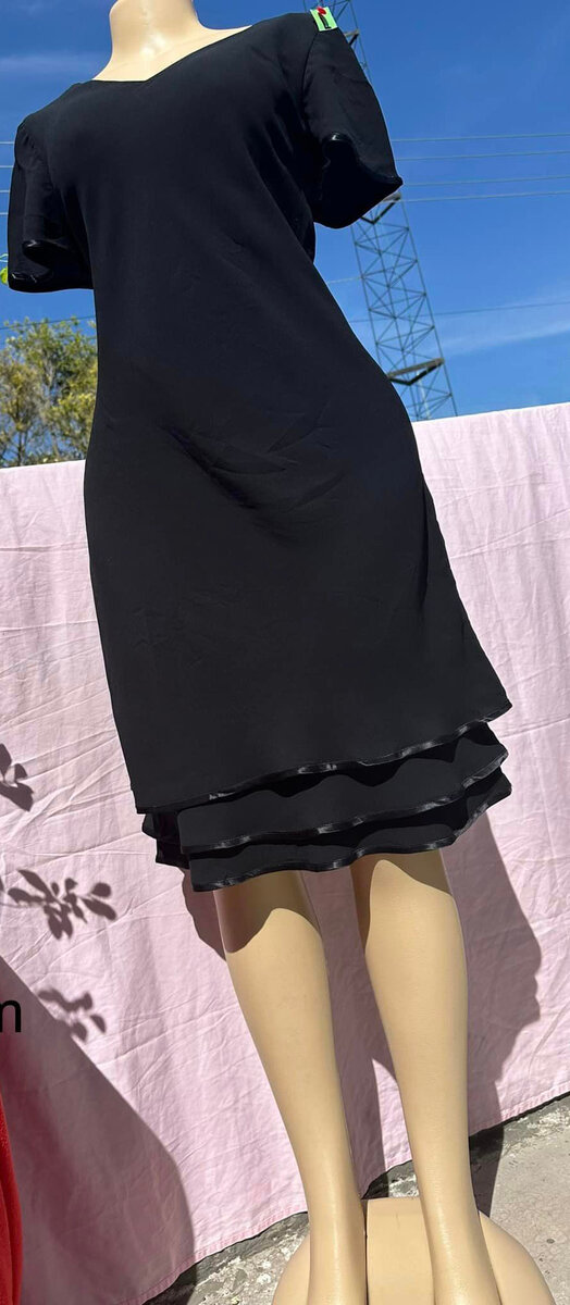 Robe à manches courtes-noir