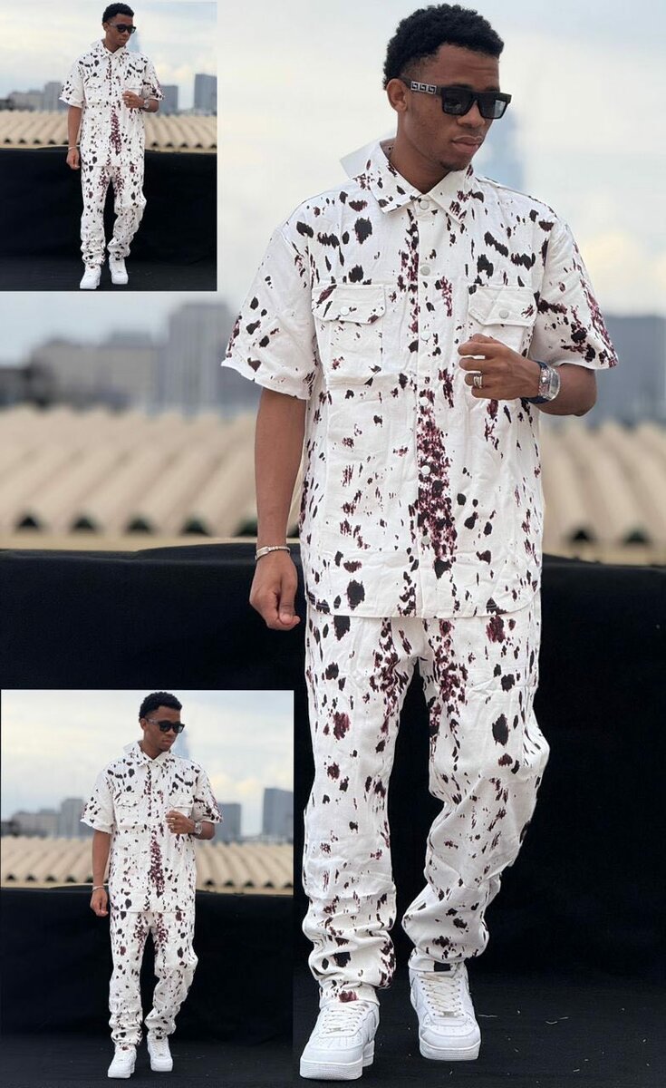 Ensemble tendance homme imprimé