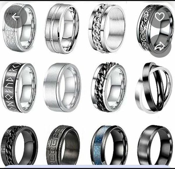 Bague Homme Acier Inoxydable