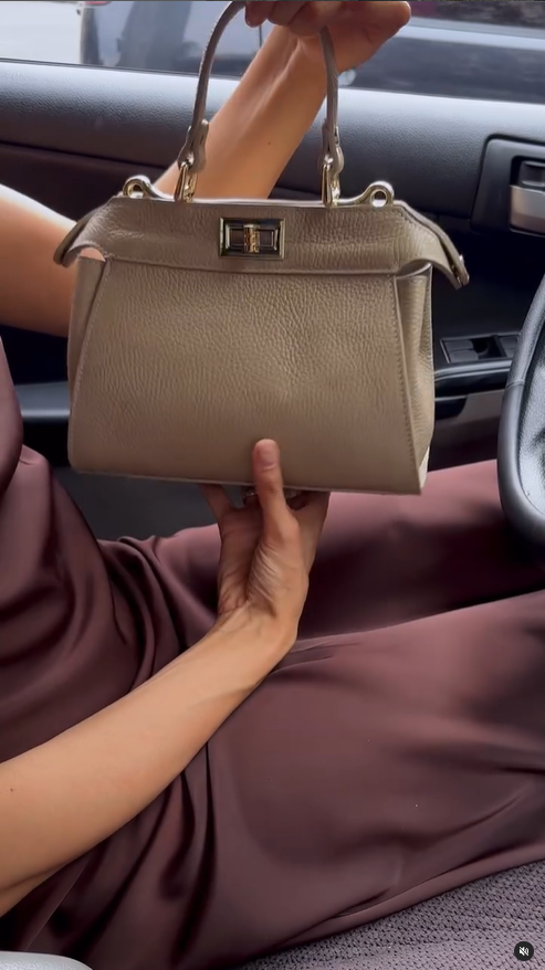 сумка бежевая