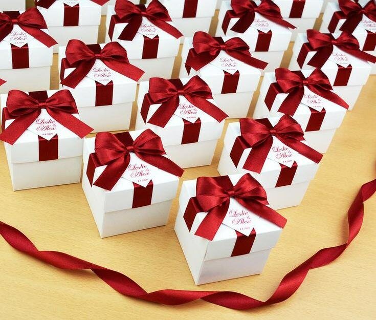 Boîtes cadeaux mariage élégantes