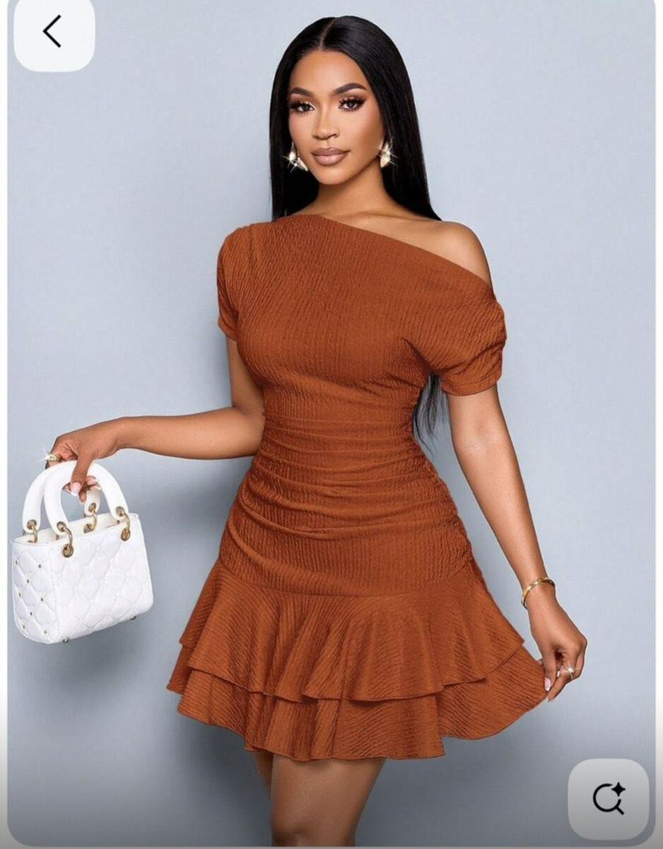 Robe asymétrique chic