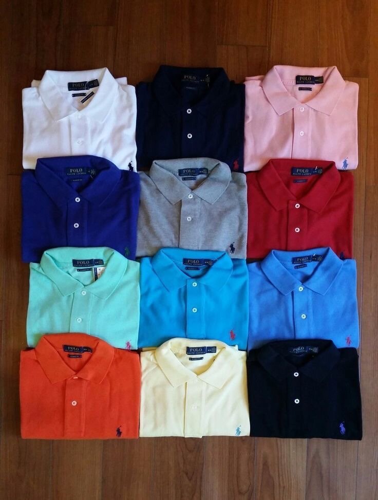 Polos classiques multicolores