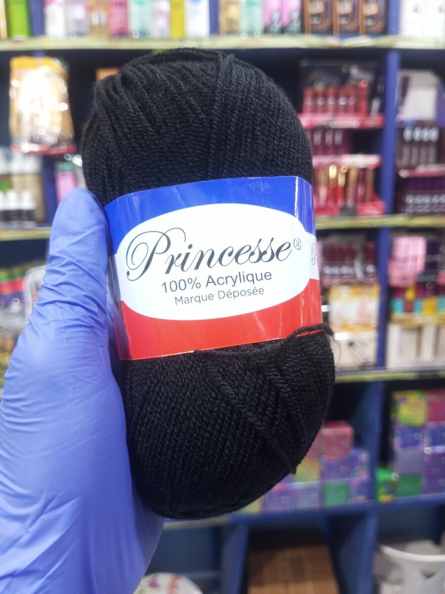 Fil acrylique noir princesse