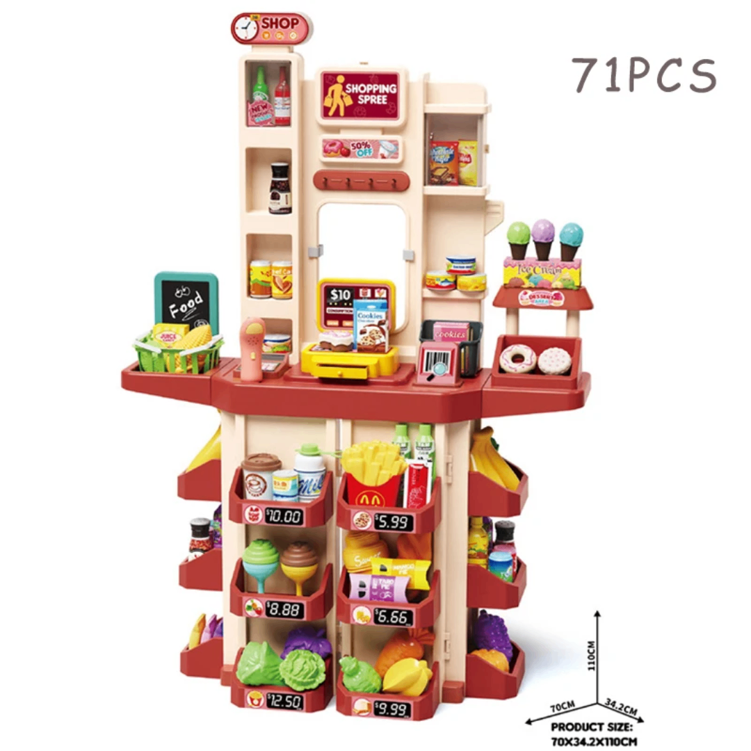 Jeu de Marché avec 71 Pièces