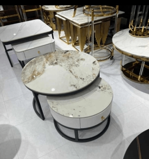 Tables gigognes marbre luxe