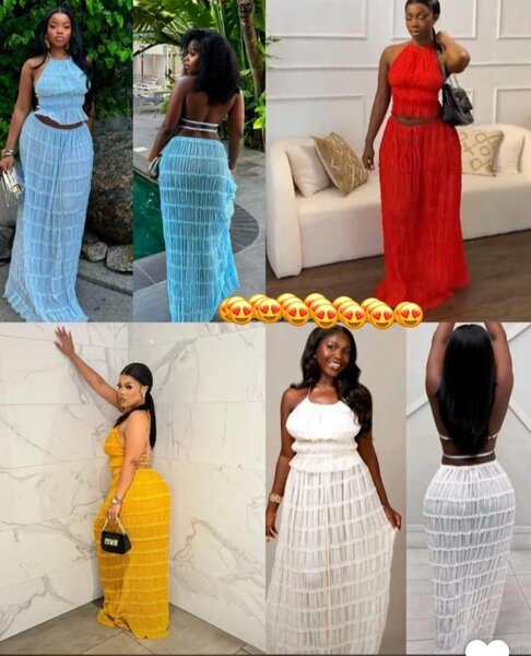 Robe longue fluide élégante