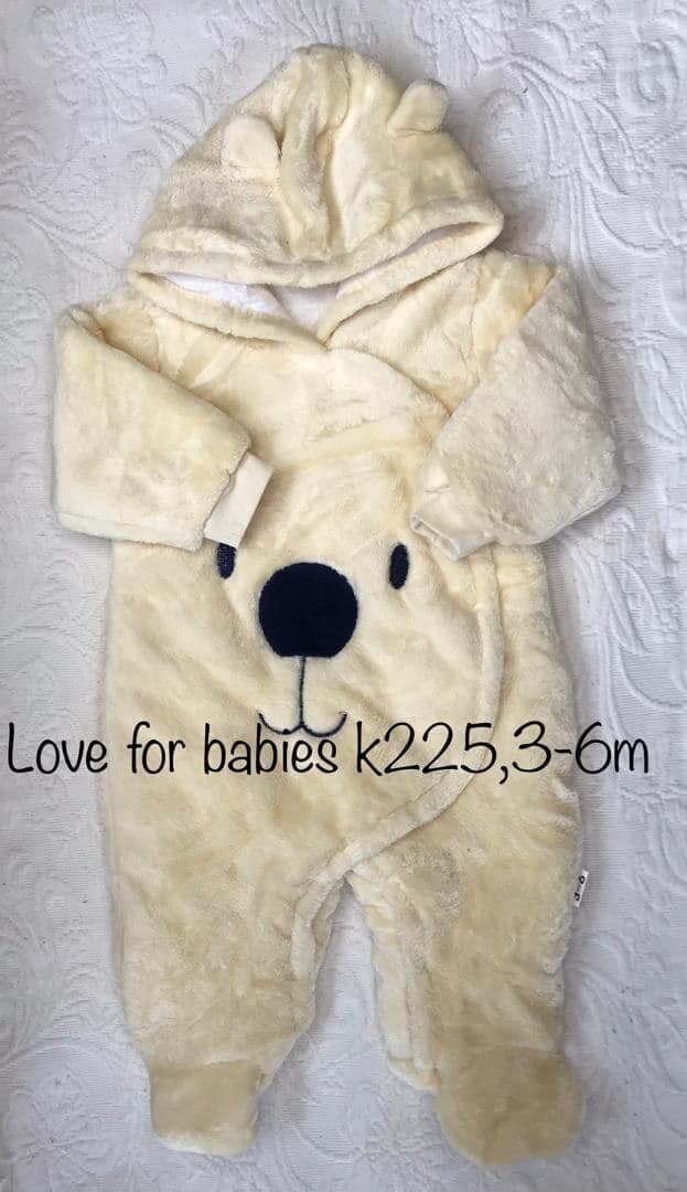 Plush jumpsuit, beige, 3-6m