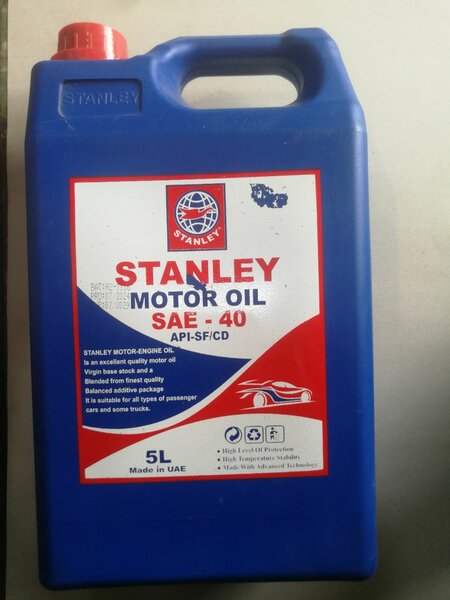 5ltrs Stanley Sae 40 engine oil