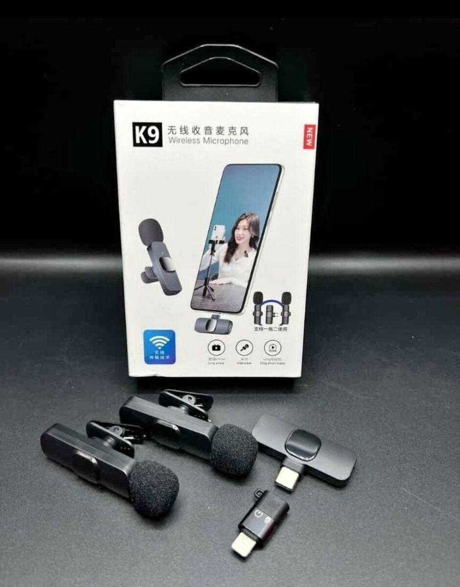 Microphone cravate sans fil K9