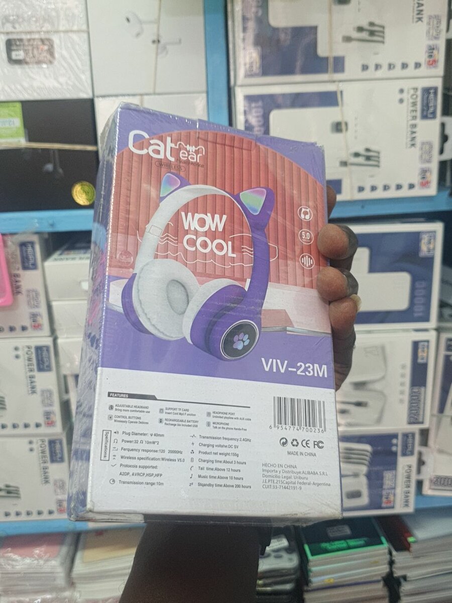 Casque sans fil oreilles de chat