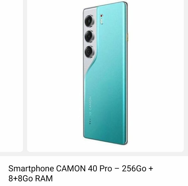 CAMON 40 Pro 256Go/16 ram