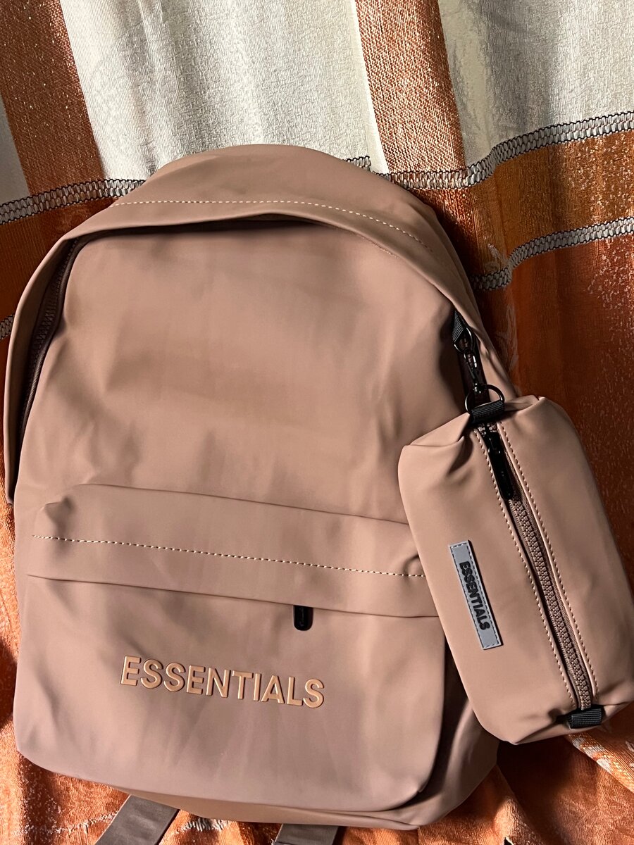 Essentials Black Backpack