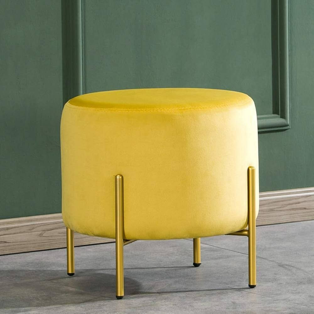 Tabouret Pouf Velours Moderne