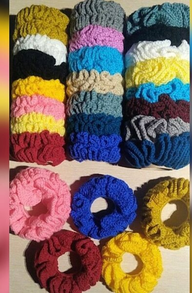 Chouchou en laine fait main