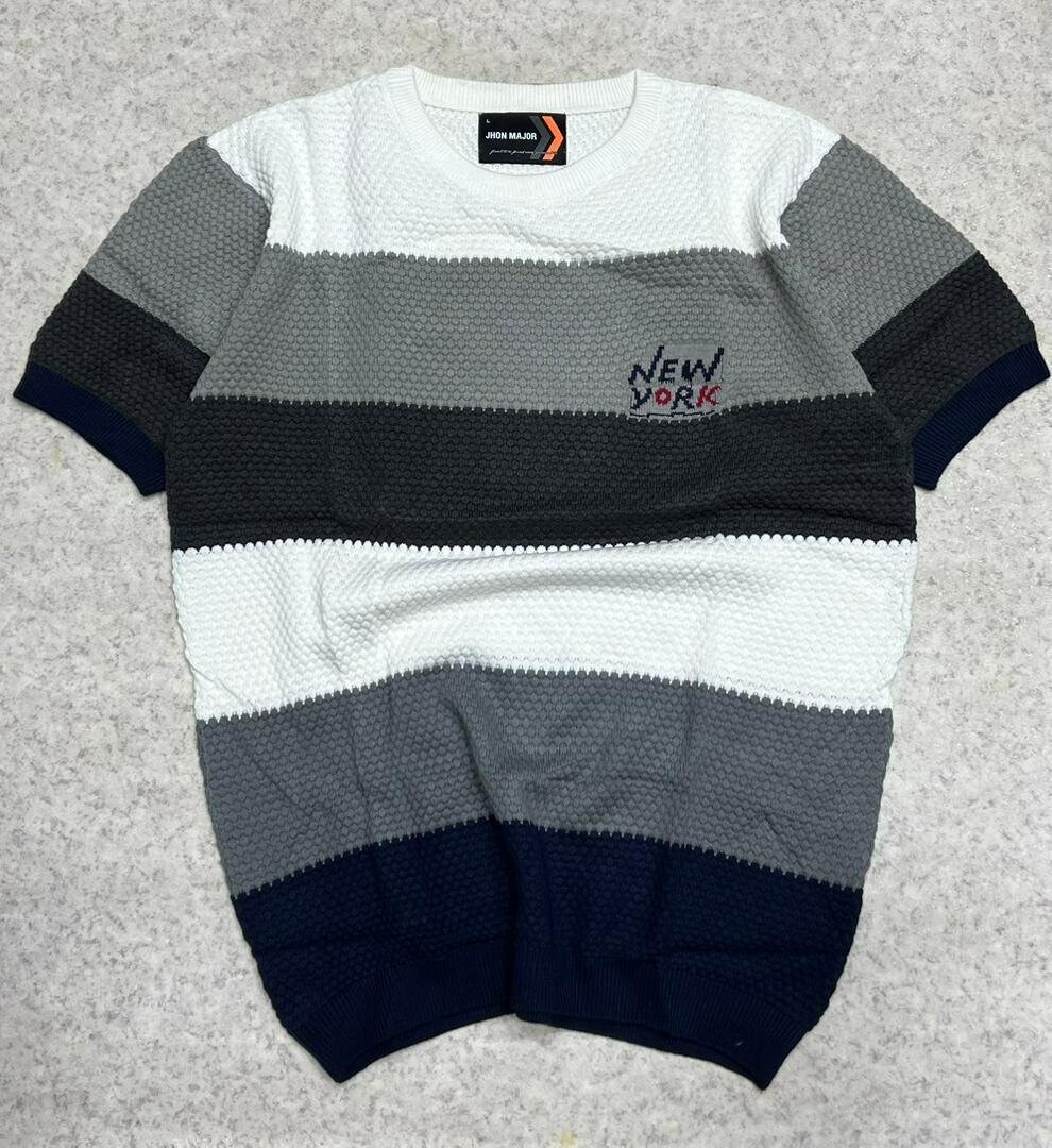 T-shirt rayé "New York"