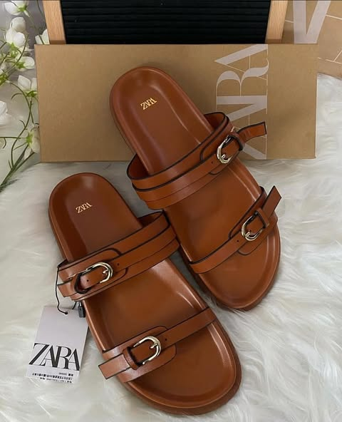 Slides  Size 41 marrón