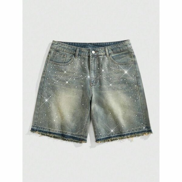 Shorts en denim avec strass