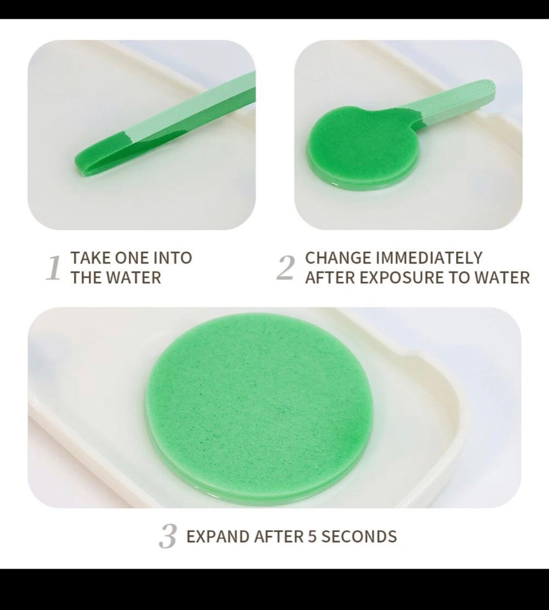 12 pcs compressed face make up cleaner