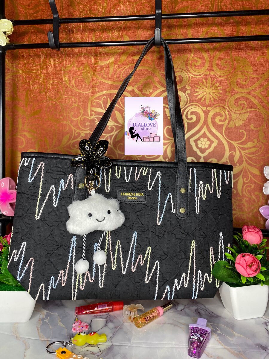 Sac à main tendance noir