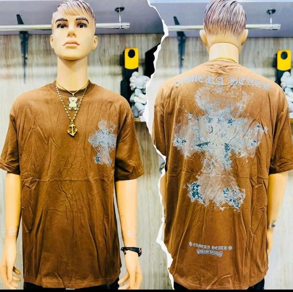 T-shirt décontracté marron