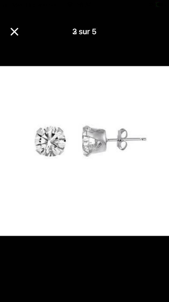 Boucles doreilles zircon