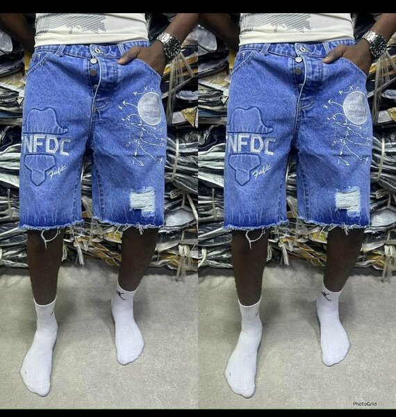 Bermuda en jean décontractée