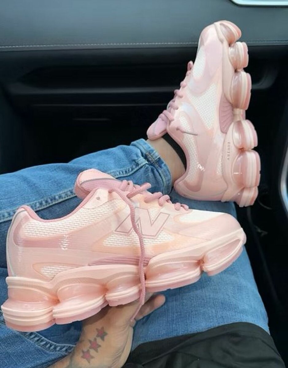 Baskets roses tendance