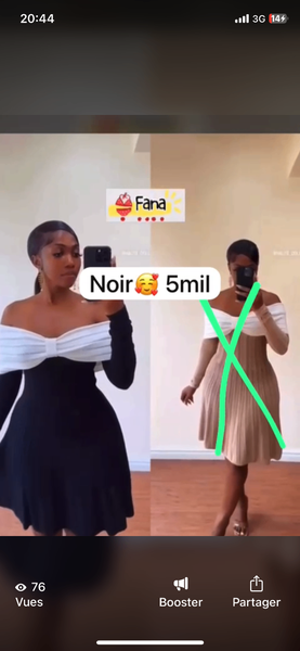 Robe noire élégante