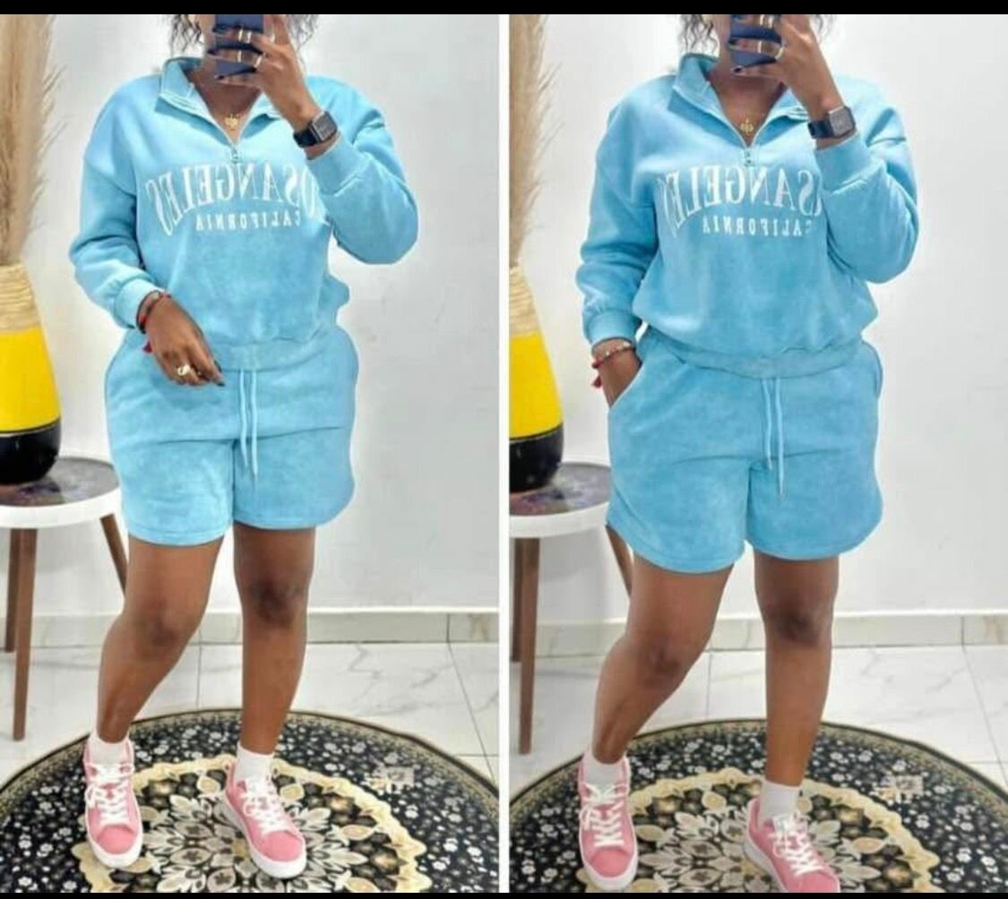 Ensemble détente bleu femme