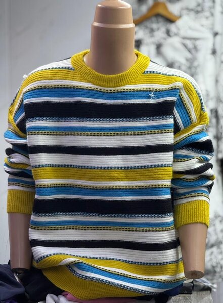 Pulls décontractés rayés pour hommes