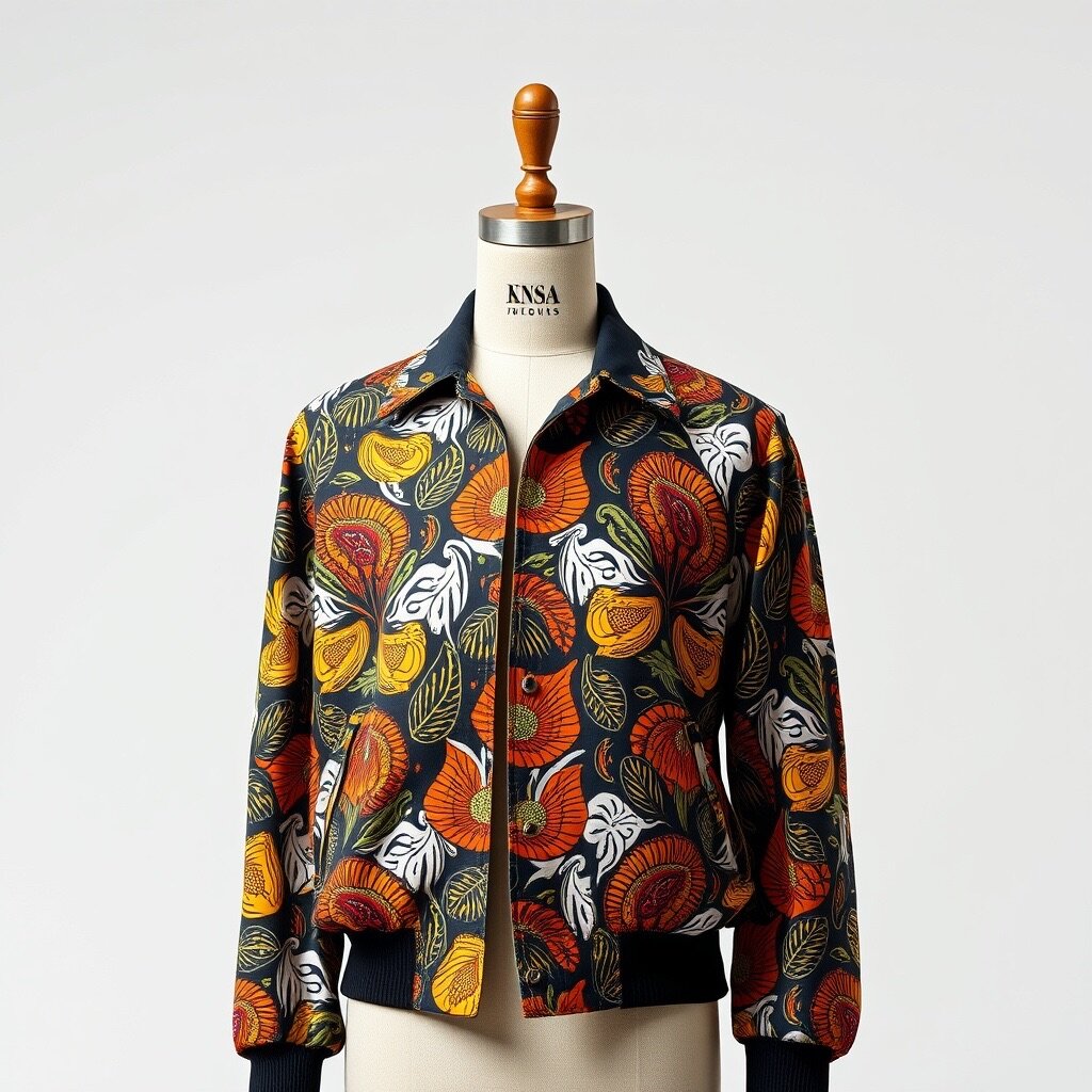 African bumper jacket.