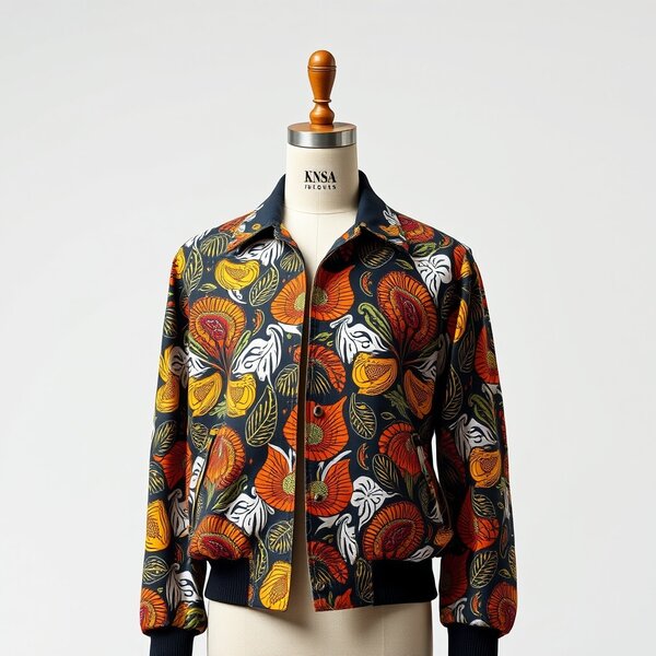 African bumper jacket.