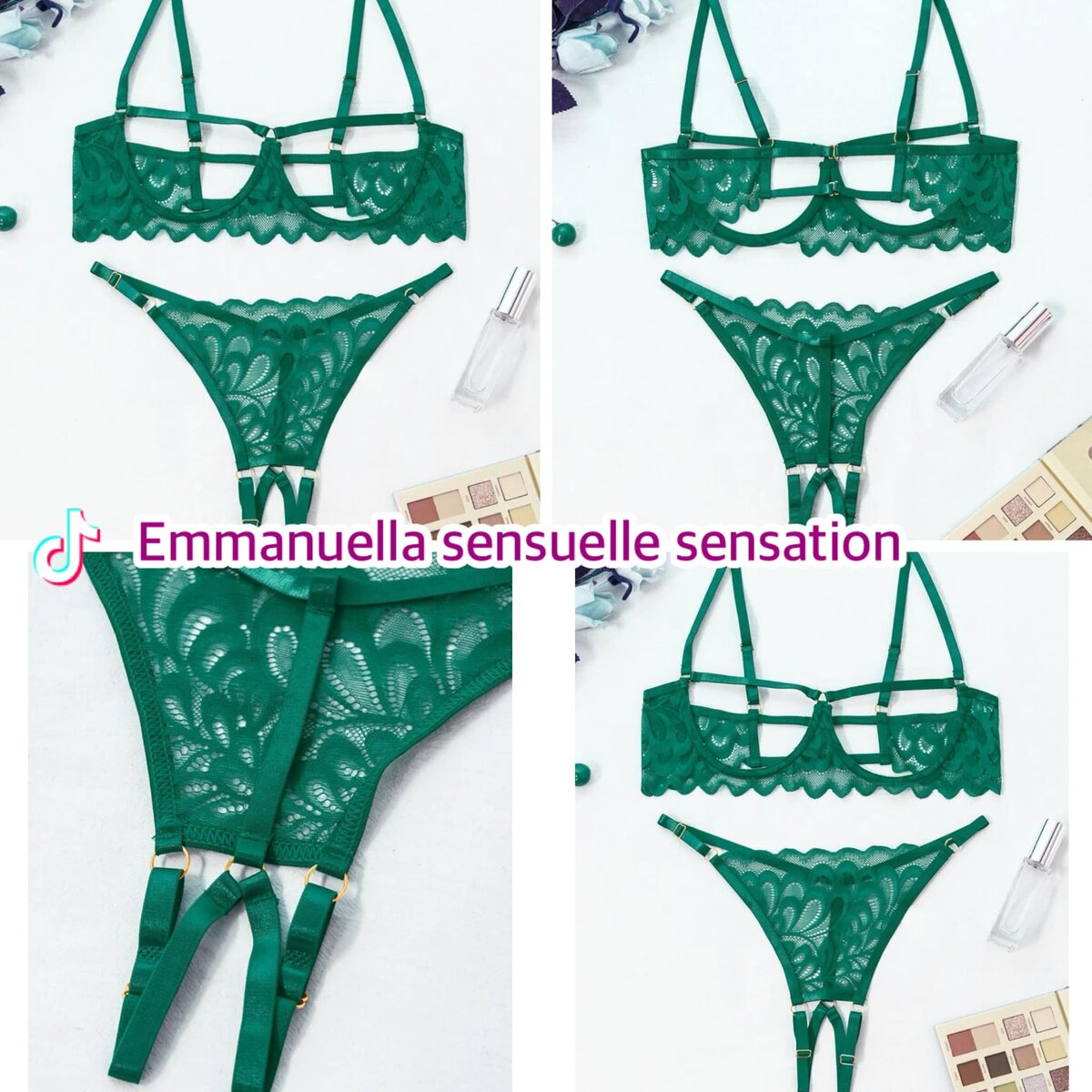 Belle lingerie vert