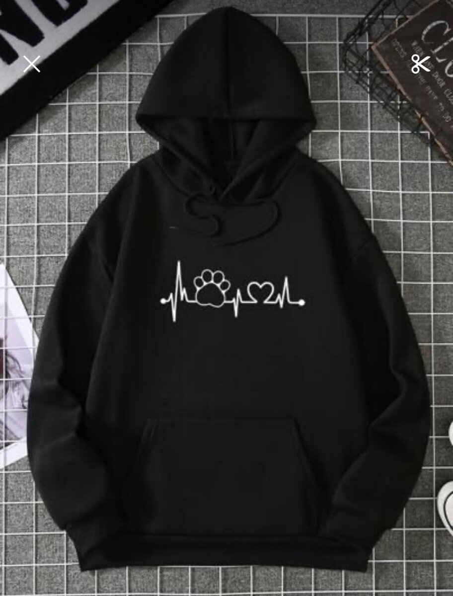 Sweat à Capuche Graphique Unique