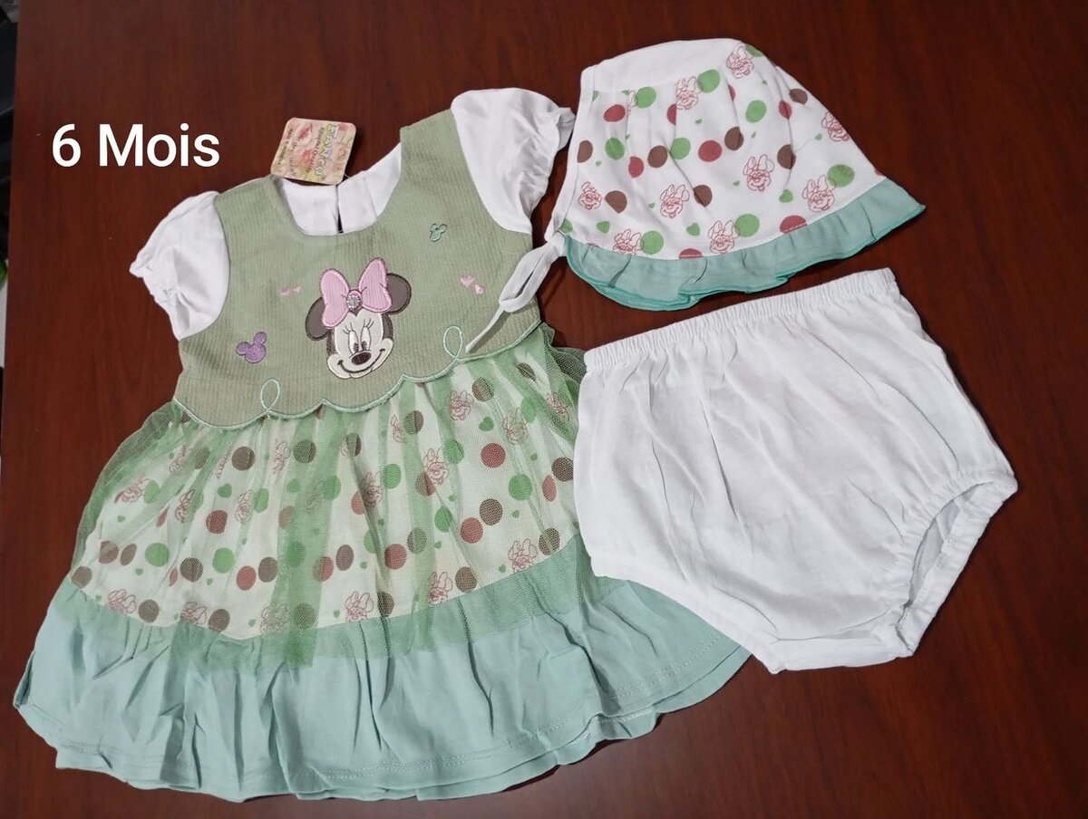 Ensemble fille Minnie 6-9 Mois