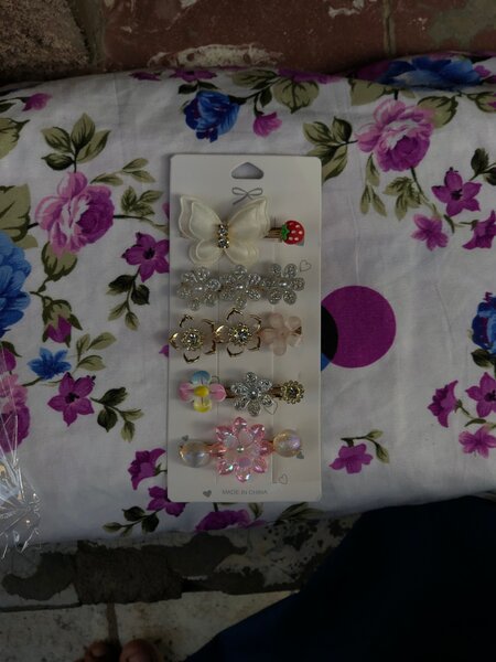 Lot de Barrettes Fleurs