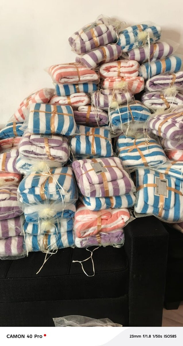 Serviettes de plage rayées